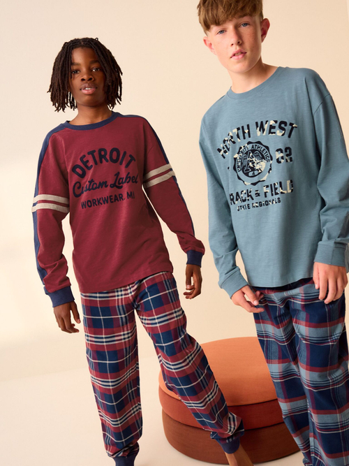 Пижама для мальчика Next K99-101, 2 шт., Бордовый, Синий