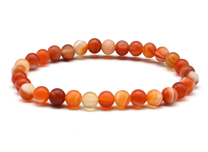 Браслет Сердолик шар 6 мм матовый