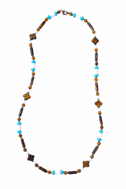 бусы из тигрового глаза София а-0213