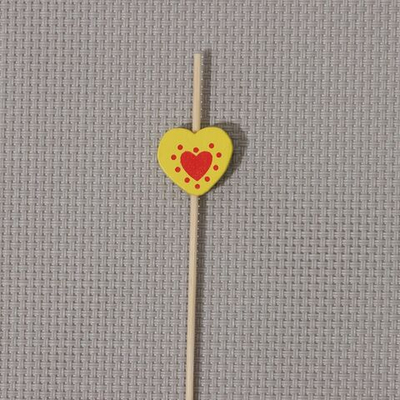 Шпажки «Сердце»,12 см, набор 25 шт, цвет МИКС
