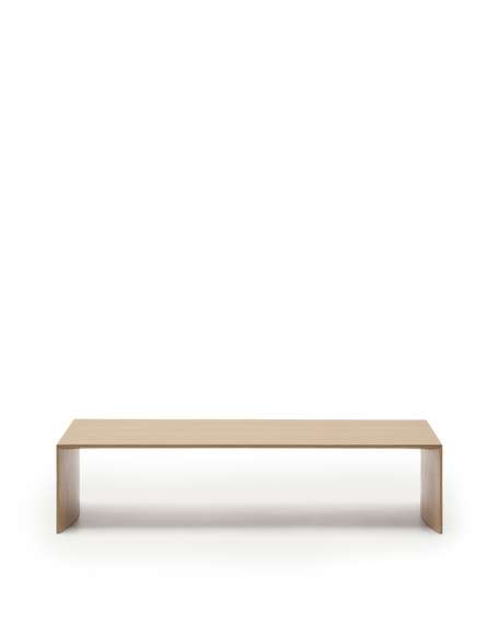 Litto Журнальный столик из шпона дуба натурального цвета 140 x 70 см