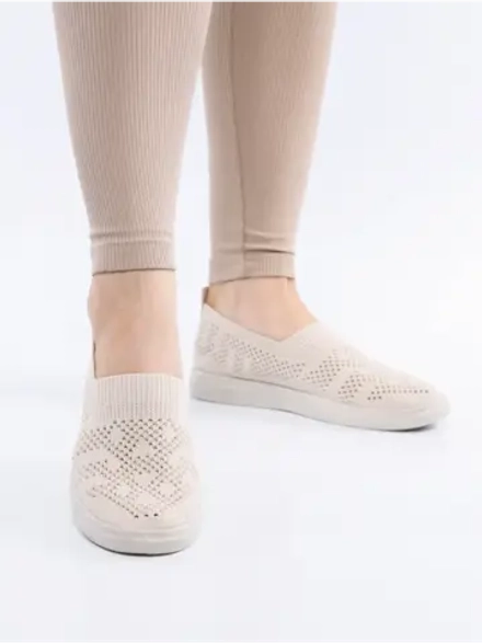 Мокасины летние текстильные