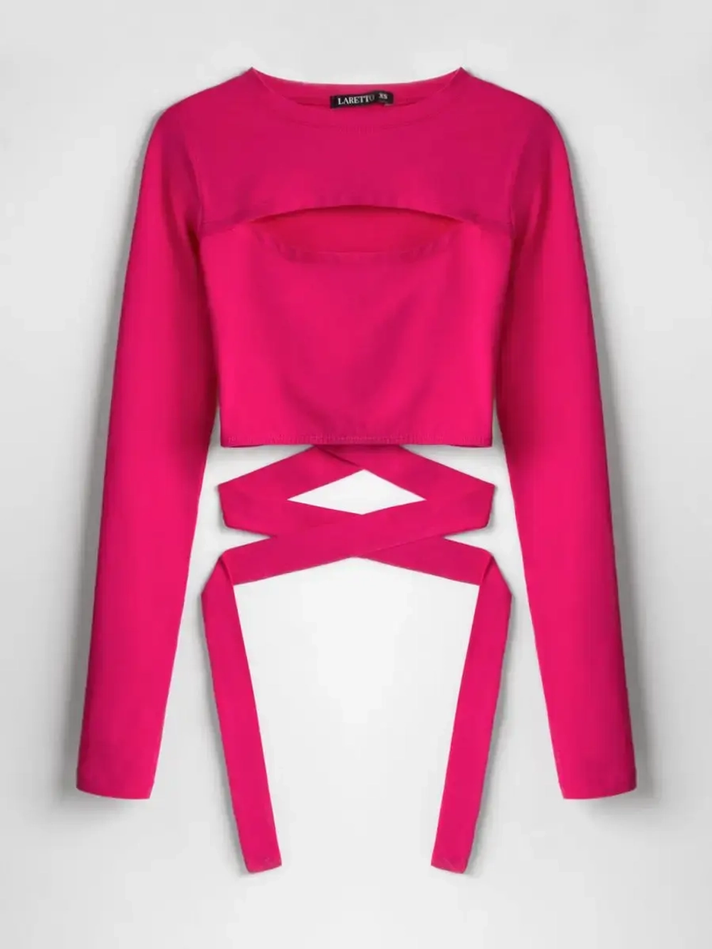 Кроп топ с завязками летний