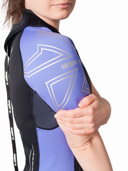 Гидрокостюм Sargan Nero 2.0 Shorty Pro lady 2 мм черно-сиреневый