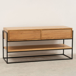 Туалетный столик с ящиками и полкой из дикого дуба