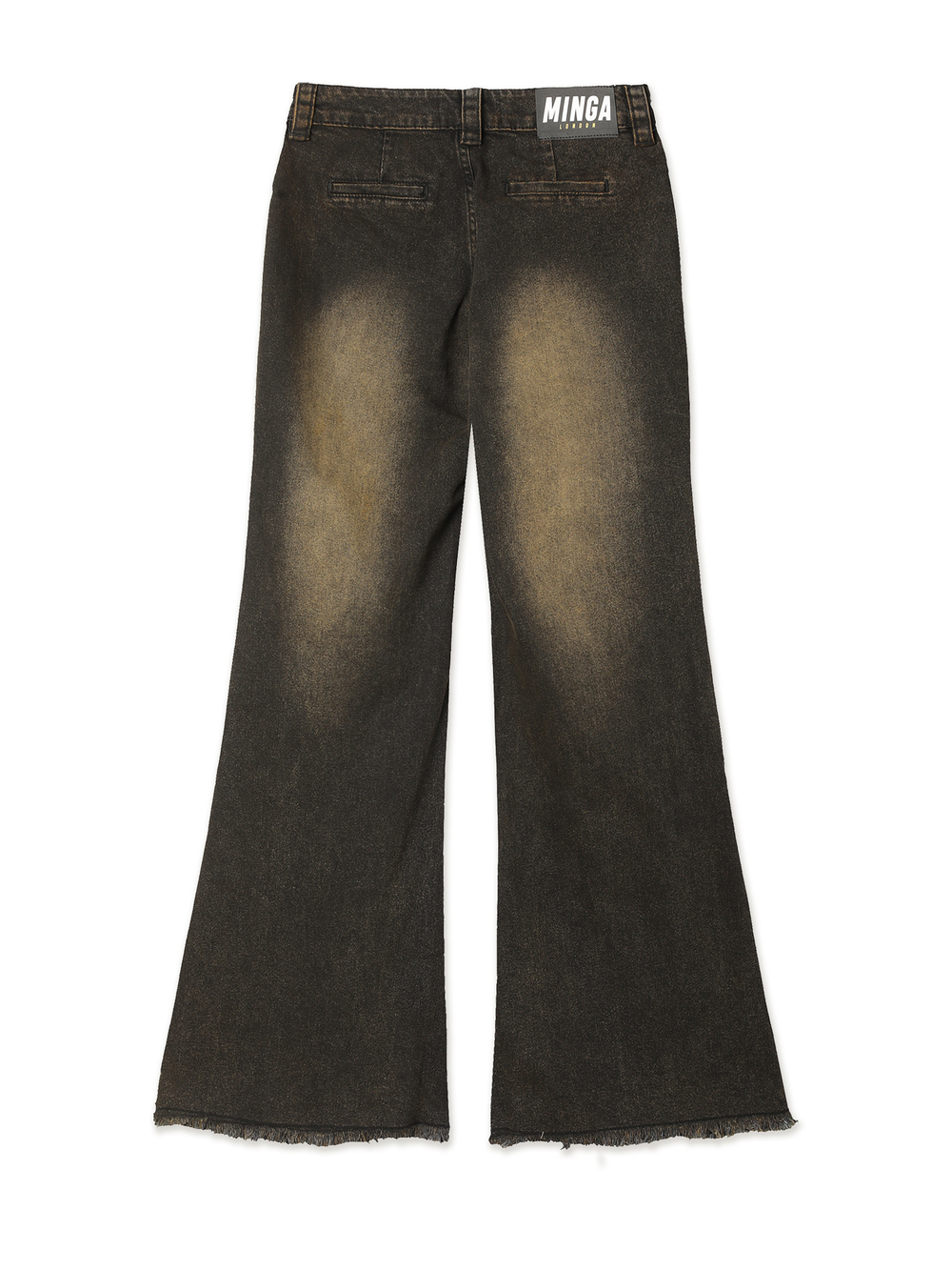 Женские Джинсы Brown Overdye Belted Flare