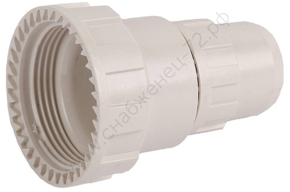 ЗУБР ШиреФит, накидная гайка - штуцер с гайкой 32 мм-26 мм, Редукционный переходник (51476-32-26)