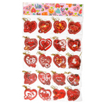 Открытка на день всех влюблённых Basir, серия "Love", с блёстками, 7.5*7 см, 160 шт