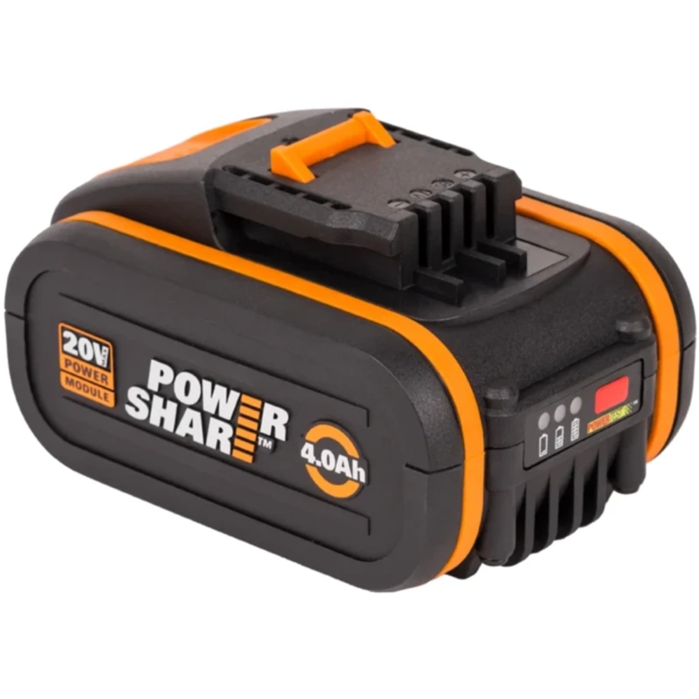 WORX WG581E 40В воздуходувка аккумуляторная (2 x 4 Ач, ЗУ) 62.5 м/с