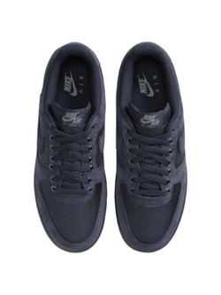 Nike Air Force 1 Anti-Slip Wear-Resistant Low-Top Skateboard Shoes Unisex Black Blue