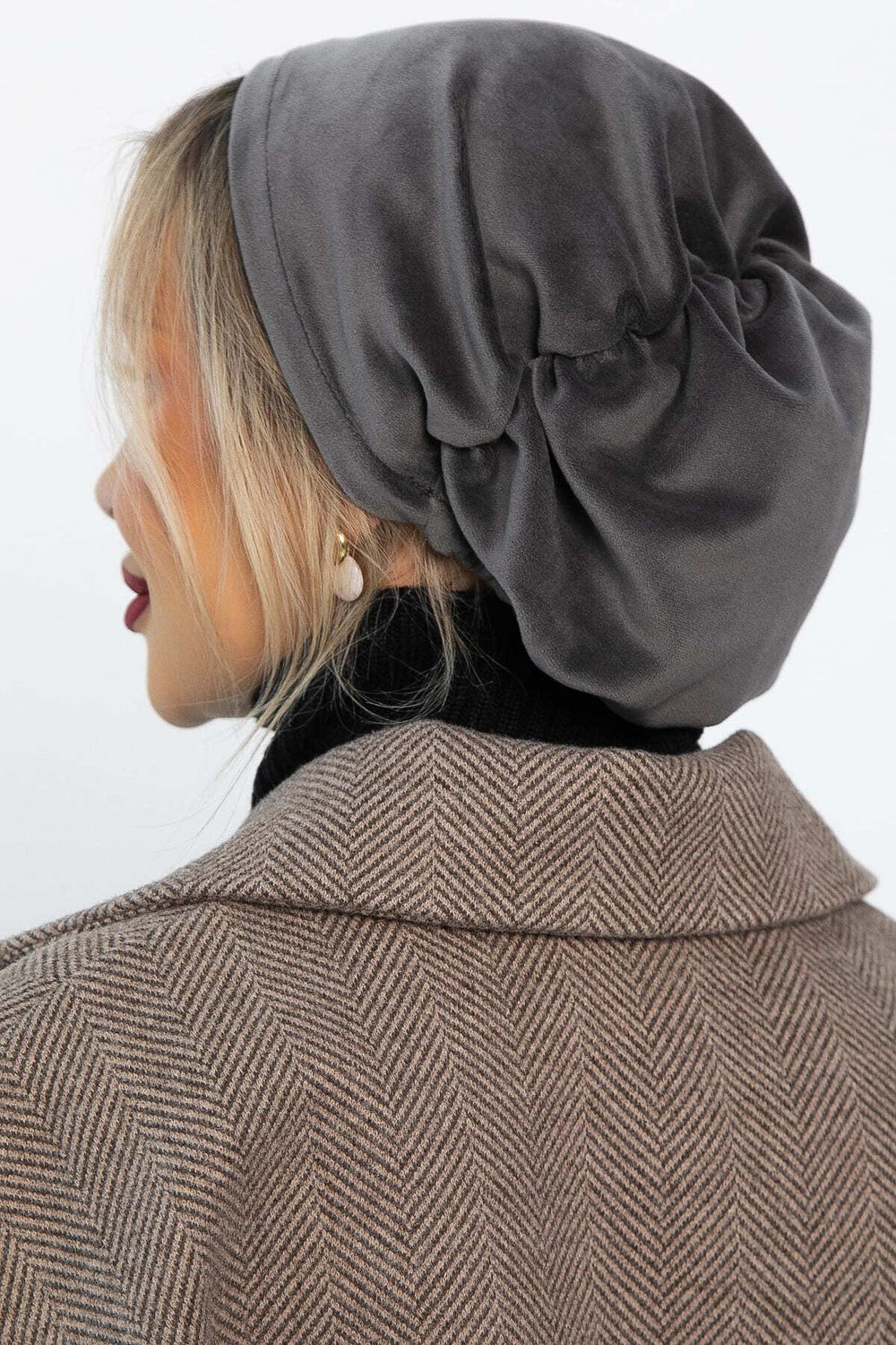 Чалма с резинкой (серая) ЧР12-23М LT Collection