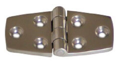 Петля для лодки и автофургонов из нержавеющей стали/морская петля для люка трапециевидная 38х76 мм (вес 70 г.)