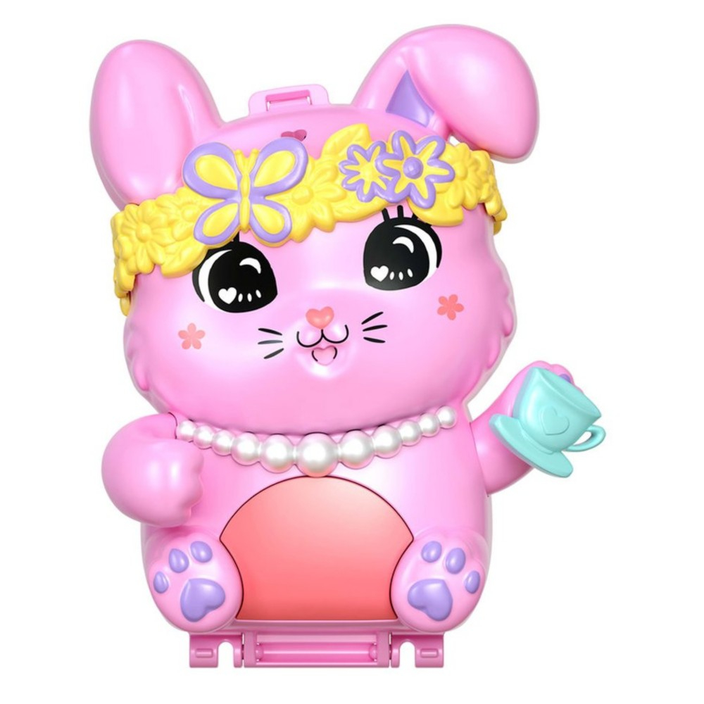 Polly Pocket - Зайчий чаепитие Компактный набор + куколка + аксессуары JCR40