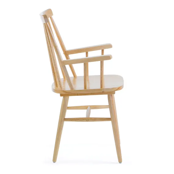 Стул с подлокотниками Kristie натуральное дерево | La Forma | Купить в Hallberg.ru