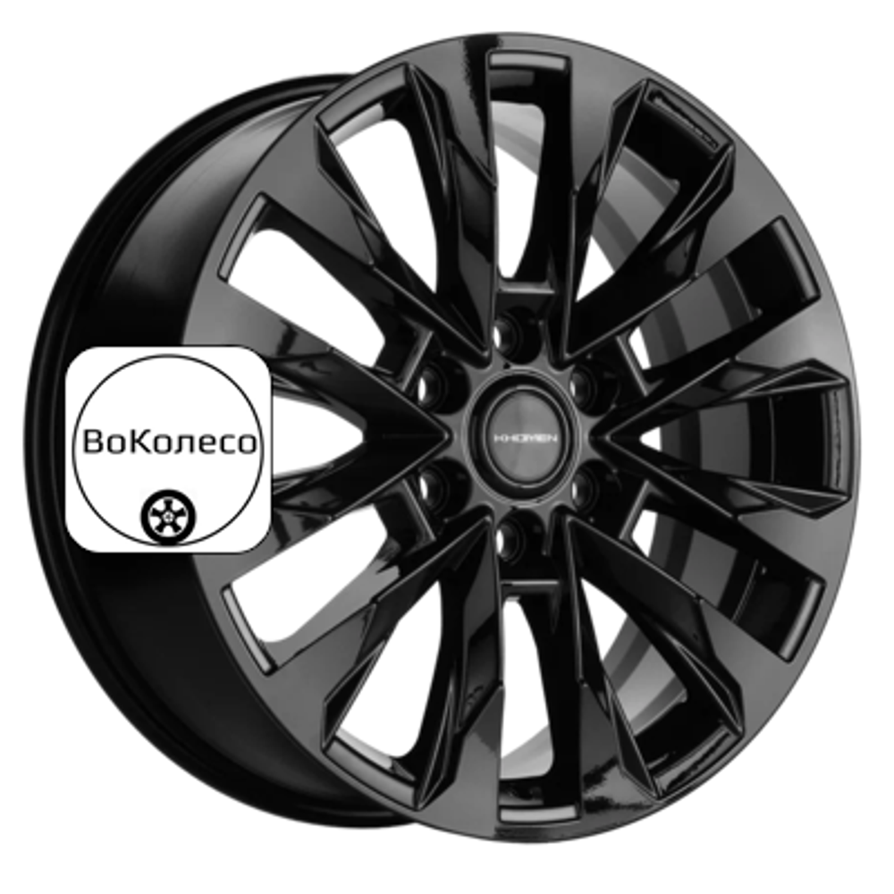 8x20/6x139,7 ET25 D106,1 KHW2010 (LC Prado) Black Khomen Wheels