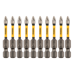 Бита IMPACT, PZ1x50 мм, лазерная обработка шлица, сталь S2, 10 шт., Е 6,3 Denzel