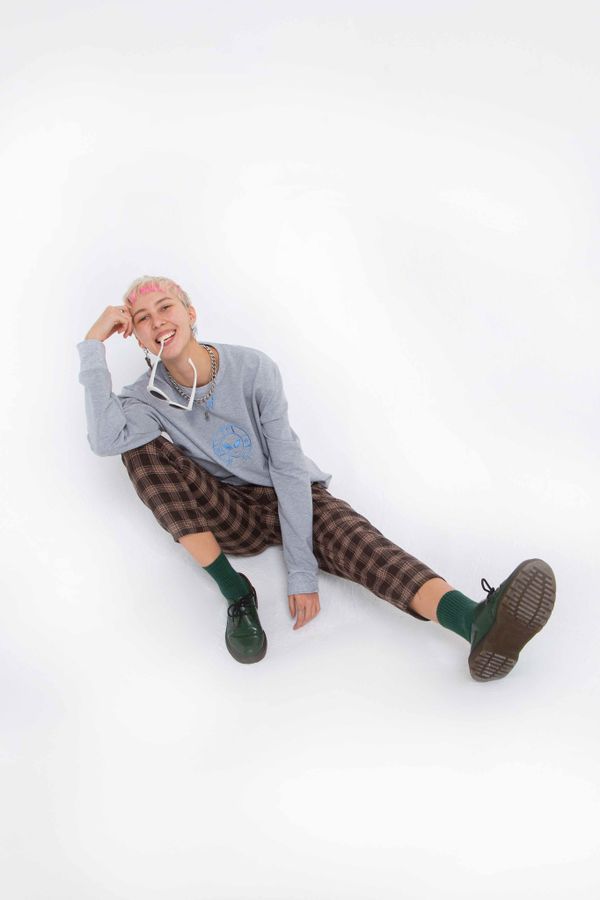 Лонгслив UFO Серый - фото 5