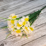Цветы искусственные "Нарцисс" букет 39см, LZQ-20