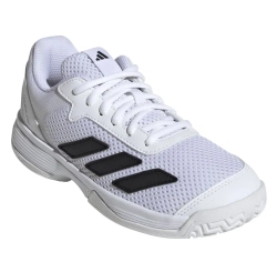 Детские теннисные кроссовки Adidas Courtflash K - cloud white/core black/cloud white