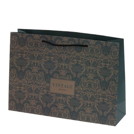 GAEM Пакет подарочный L (бумага 210г/м2, блок 12шт), L36 W10 H25 см