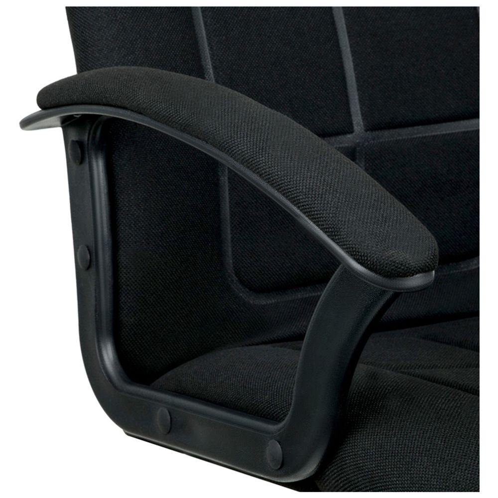 Кресло руководителя Helmi HL-E89 "Blocks", PL, ткань C черная, мягкий подлокотник