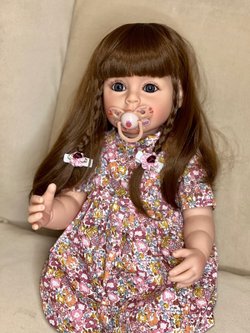 Кукла Реборн виниловая 55см в пакете (FA-108)