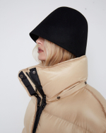 Панама из шерсти черный