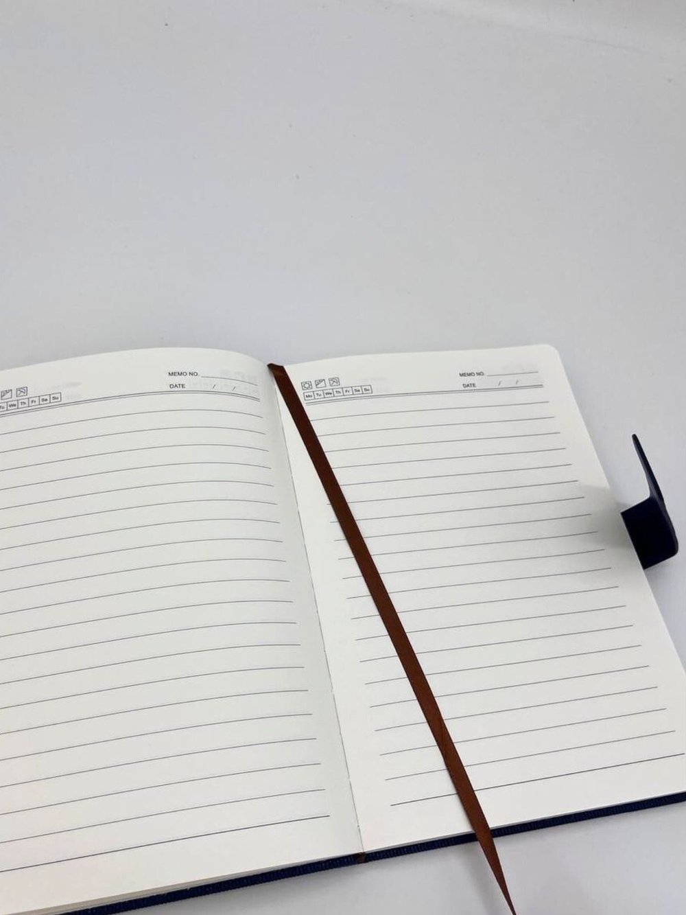 Блокнот А5 линейка 130л синий (8394-1)