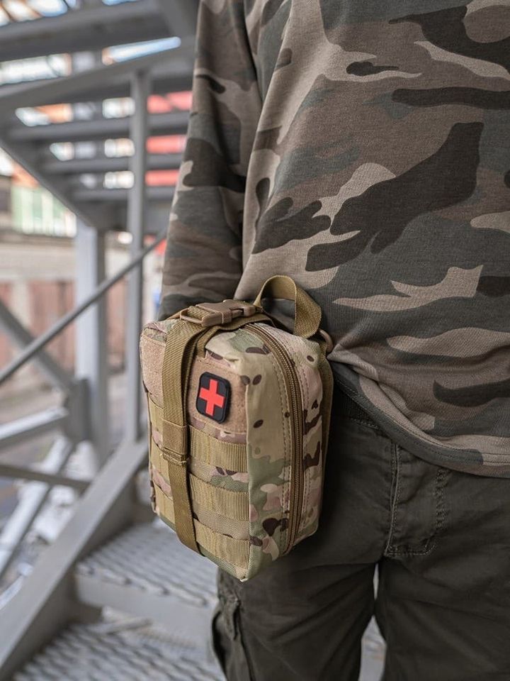 Подсумок тактический медицинский для аптечки 20х15х8 см P-042 (мультикам)