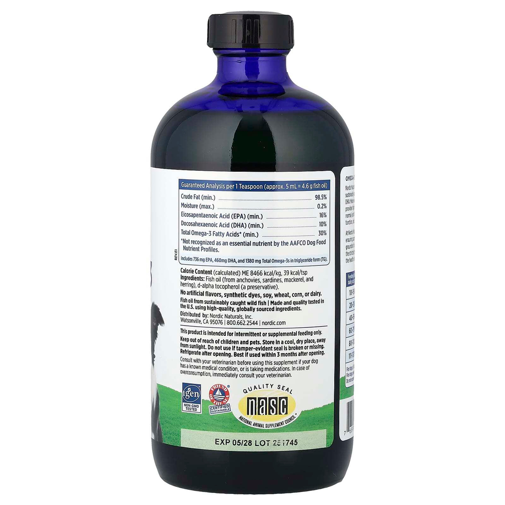 Nordic Naturals, Omega-3 Pet™, для собак, 473 мл (16 жидк. унций)