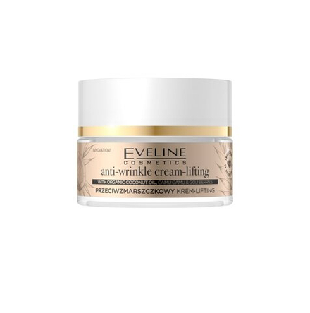 Eveline Cosmetics Organic Gold - дневной и ночной крем против морщин С кокосовым маслом. /   50  ml  / GTIN 5903416030201