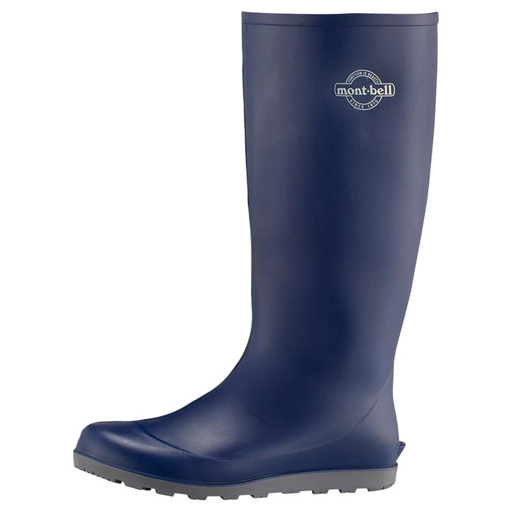 MONTBELL Waterproof And Wear resistant Knee High Rain Boots Unisex Blue