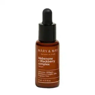 Сыворотка для лица с идебеноном и ежевикой MARY&MAY Idebenone+Blackberry Complex Serum 10 мл