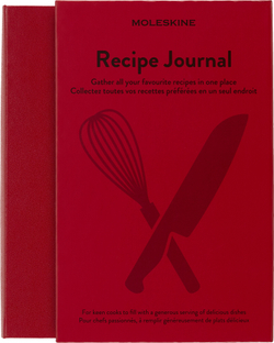 Блокнот для рецептов Moleskine Passion Recipe (PASRECP) 13х21cм в подарочной коробке, красный