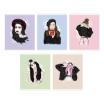 Тетрадь А5, 48л. клетка "Only for girls" (Эксмо)