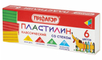 Пластилин классический 6 цветов 90г,со стеком "Веселая такса" (ПИФАГОР)