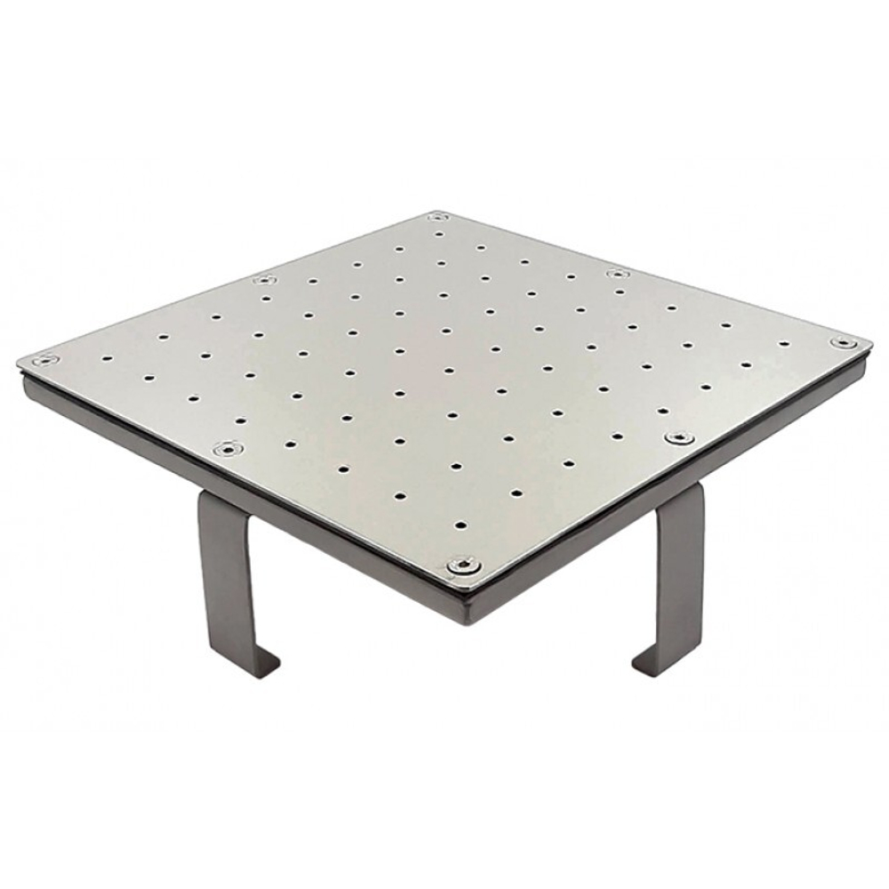 Плато аэромассажное 800х800 (плёнка) G2" (внутр.) нерж. AISI-316 /ПА.80.2/1