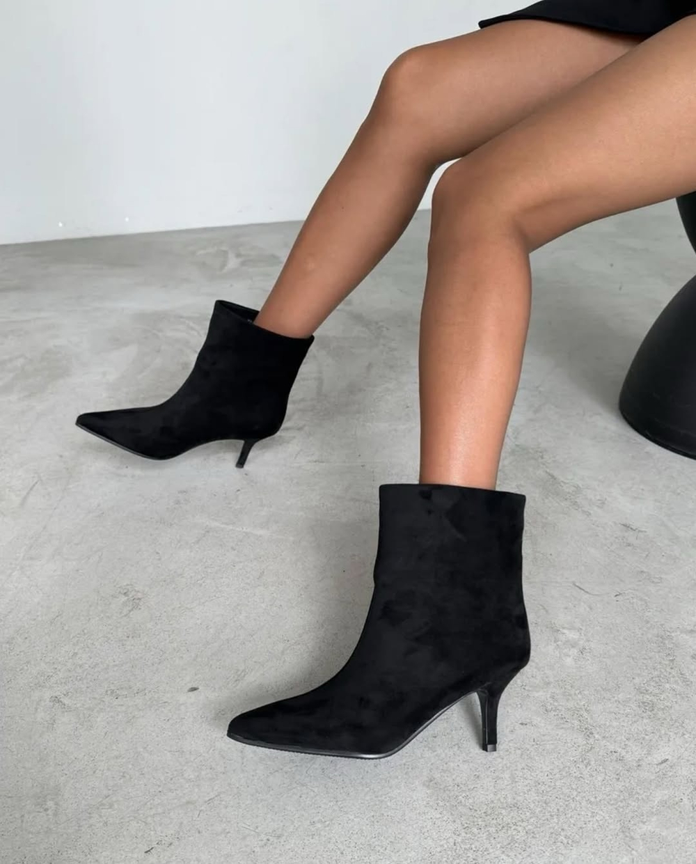 Ботильоны из эко замши