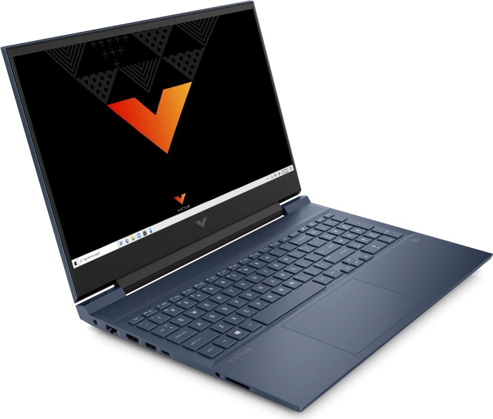 Ноутбук HP Victus 16-e0087ur (4M085EA) 16.1"; 1920x1080 (Full HD), AMD Ryzen 5 5600H, 3300 МГц, 16 Гб DDR-4, 512 Гб SSD, Radeon RX 5500M 4096 Мб, Wi-Fi, Bluetooth, Cam, Windows 10 Home (64 bit), синий