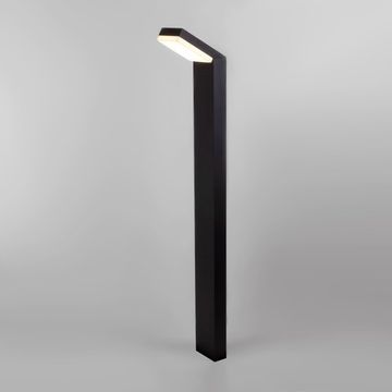 Уличный светодиодный светильник на столбе 1542 TECHNO LED черный Sensor Elektrostandard