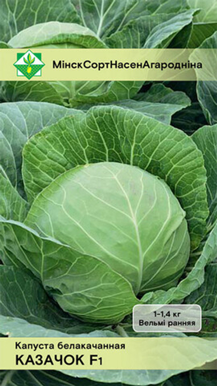 Капуста б/к "Казачок F1" 0,1г, Россия.