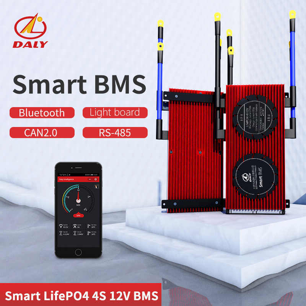 Плата контроля BMS Smart LiFePO4 4S 12V 100A