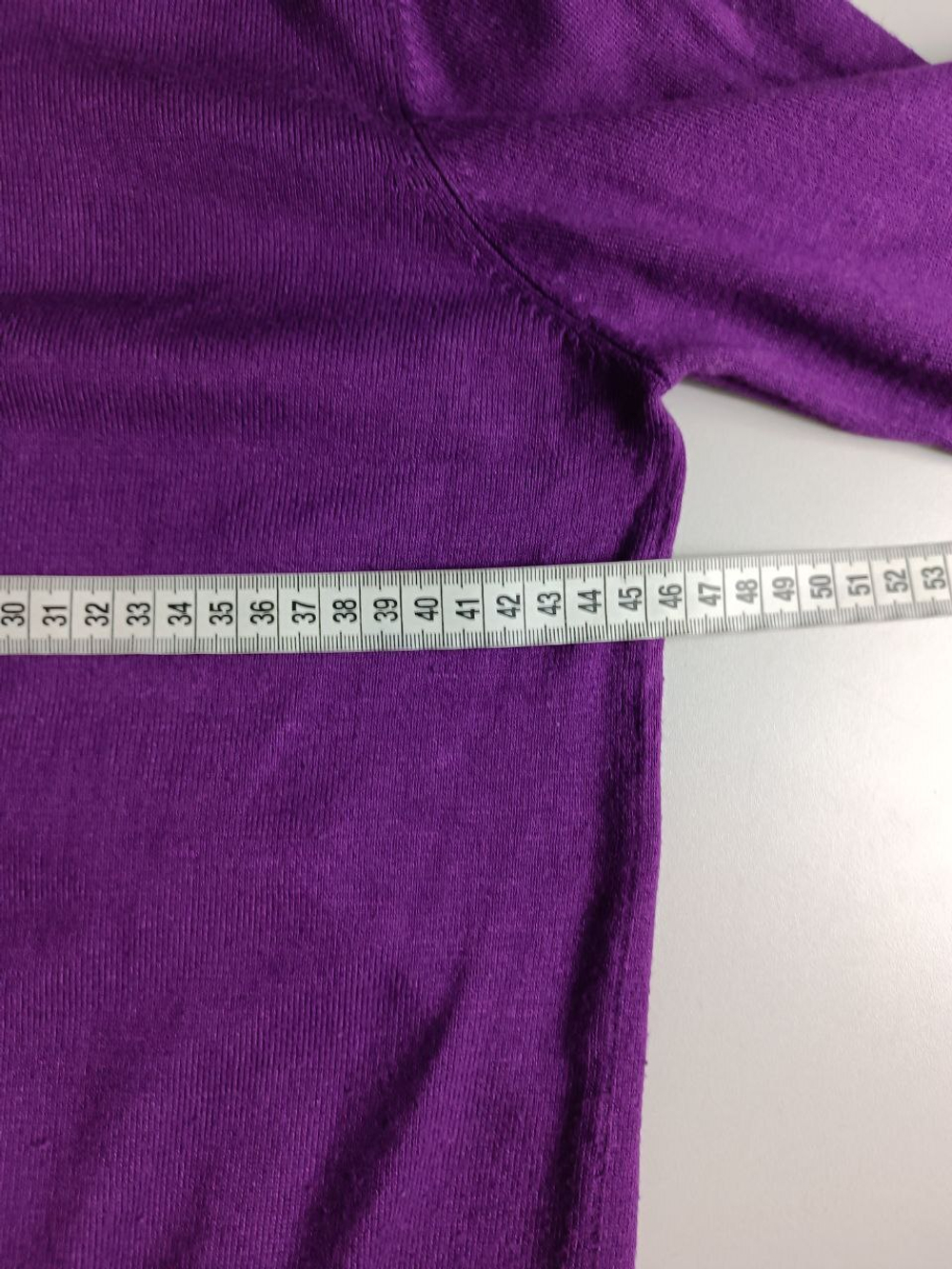 Джемпер с воротом насыщенно-фиолетовый 46 размер
