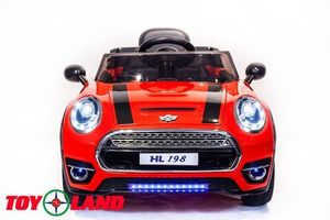 Детский электромобиль Toyland Mini Cooper красный