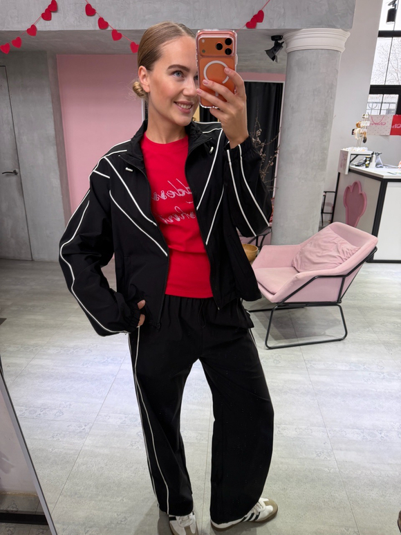 Спортивный костюм Девяностые черный