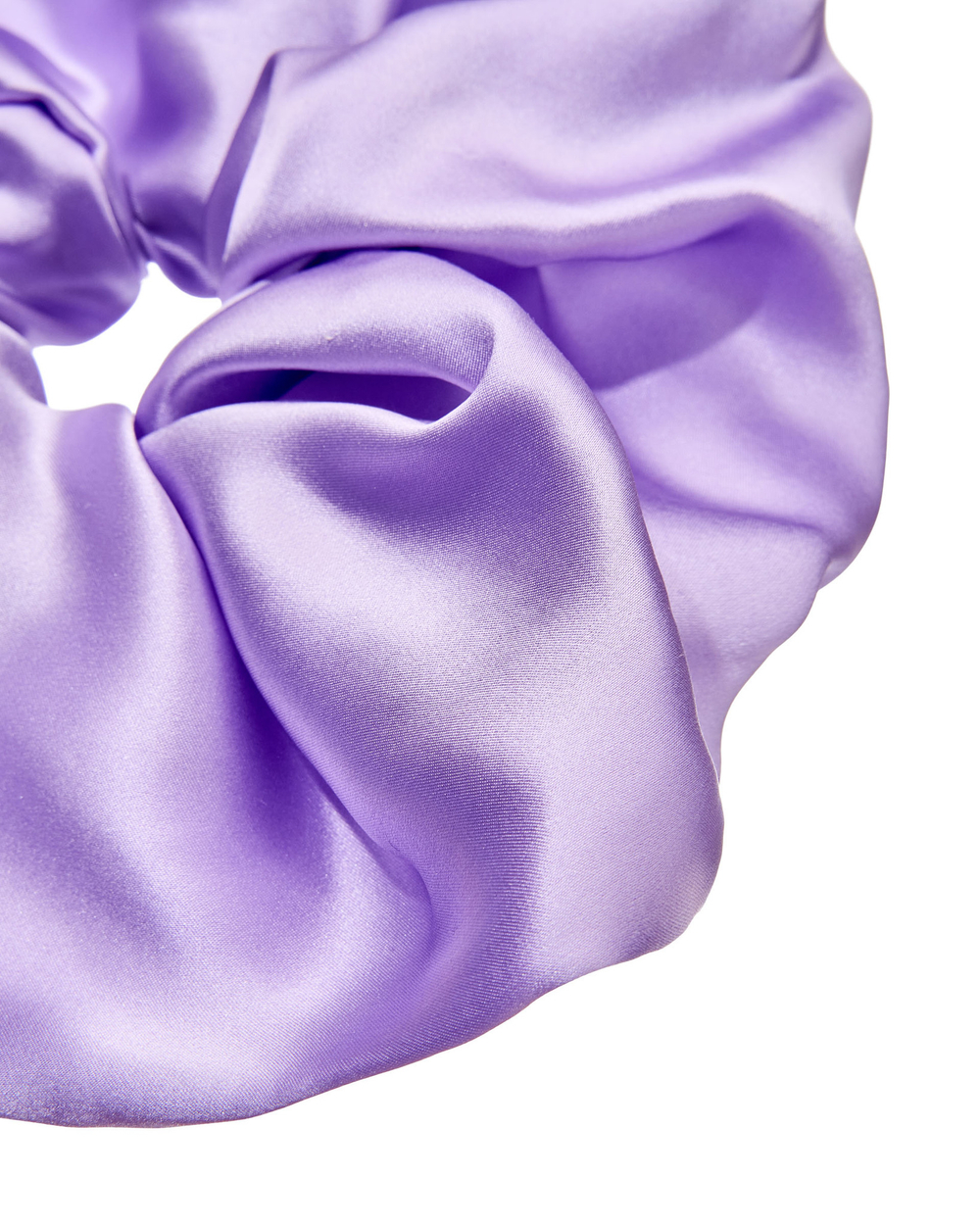 Шелковая резинка для волос, фиолетовая