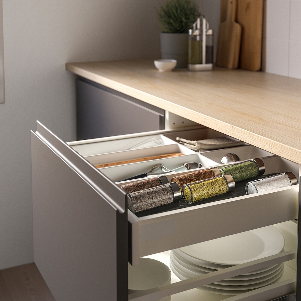 IKEA UPPDATERA  (ИКЕА УППДАТЕРА)  -  Подставка для специй, антрацит, 20x50 см
