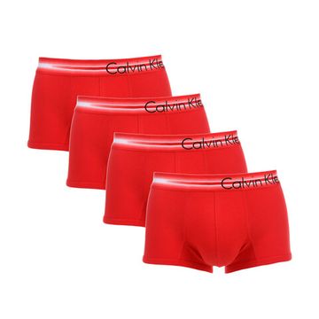 Мужские трусы боксеры красные набор 4 в1 Calvin Klein  CK52457