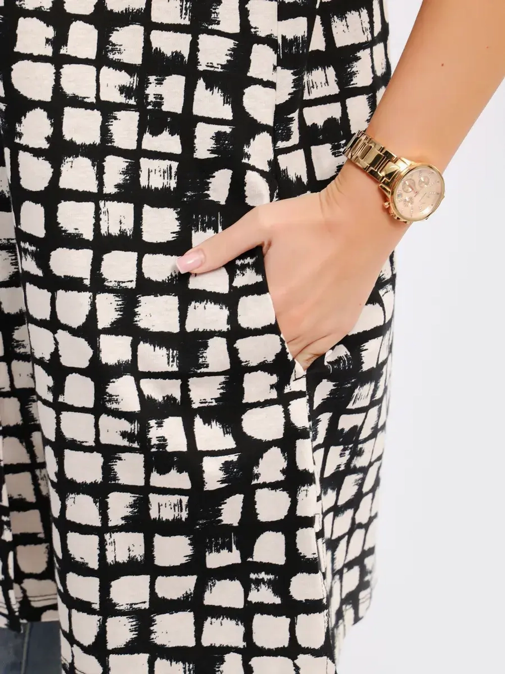 Туника-рубашка хлопок большие размеры