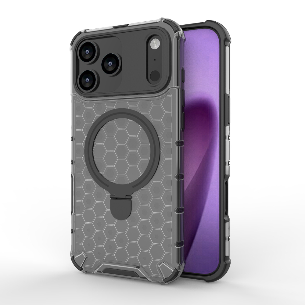 Прозрачный чехол Honeycomb Stand Case для iPhone 17 Pro Max